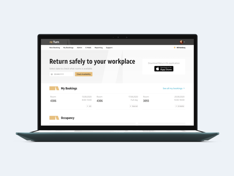 return: Office Booking Application